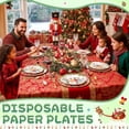 thumbnail image 6 of Neighborly Nook 100 Pcs 7 Inch Christmas Paper Plates Bulk Christmas Party Plates Disposable for Xmas Holiday Party Supplies Dishware(Nutcracker), 6 of 12