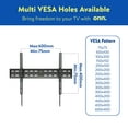 thumbnail image 4 of Support mural inclinable pour téléviseur 50 po - 86 po/ 127 cm - 218,44 cm de onn. UL Listed, 4 of 12