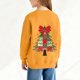 thumbnail image 5 of Cowsor Girls Sweatshirts Kids Cute Graphic Crewneck Pullover Tops Xmas Long Sleeve Holiday Shirts, 5 of 7