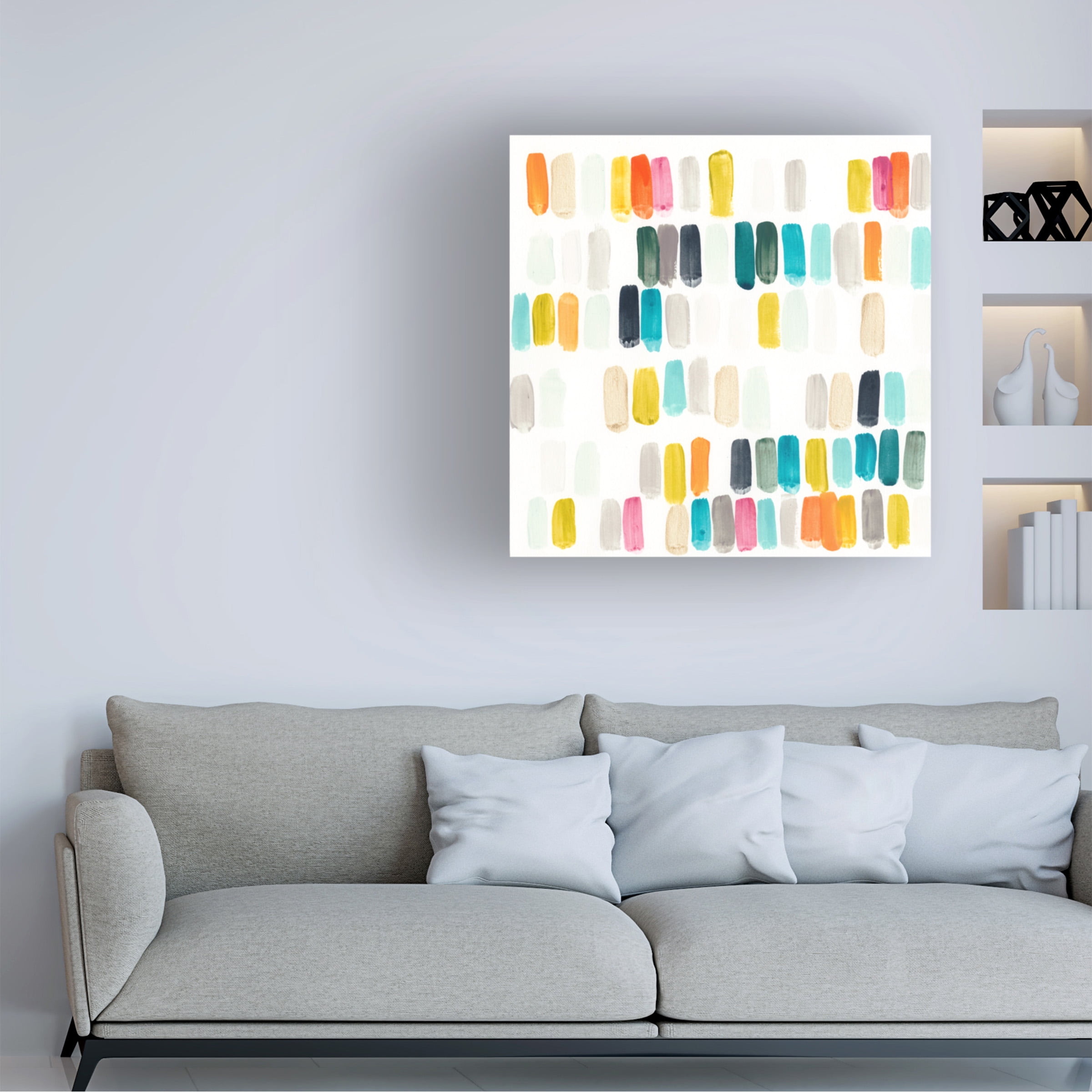 Trademark Fine Art June Erica Vess Bright Swatches I Canvas Wall Art - 18x18