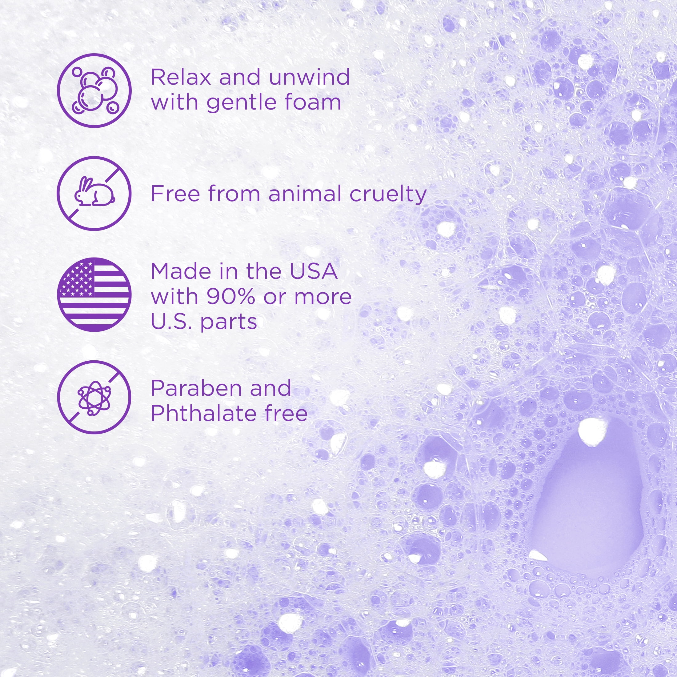 (2 pack) Equate Bubble Bath, Lavender, 64 fl oz