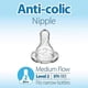 thumbnail image 3 of Dr. Brown's Level 2 Narrow Baby Bottle Silicone Nipple - Medium Flow - 2pk - 3m+, 3 of 5