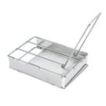 thumbnail image 1 of Foldable Stainless Steel Toaster Plate Portable Outdoor Camping Bread Toaster Grill Silver, 1 of 7