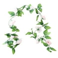 thumbnail image 2 of Cheers.US 4Pcs/Set Fake Rose Garland, Artificial Silk Flower Vines, Hanging Floral Garland, Rose Garlands Rose Vines Leaves Rose Flower, Wedding Flowers String Party Arch Garden Decor, 2 of 7