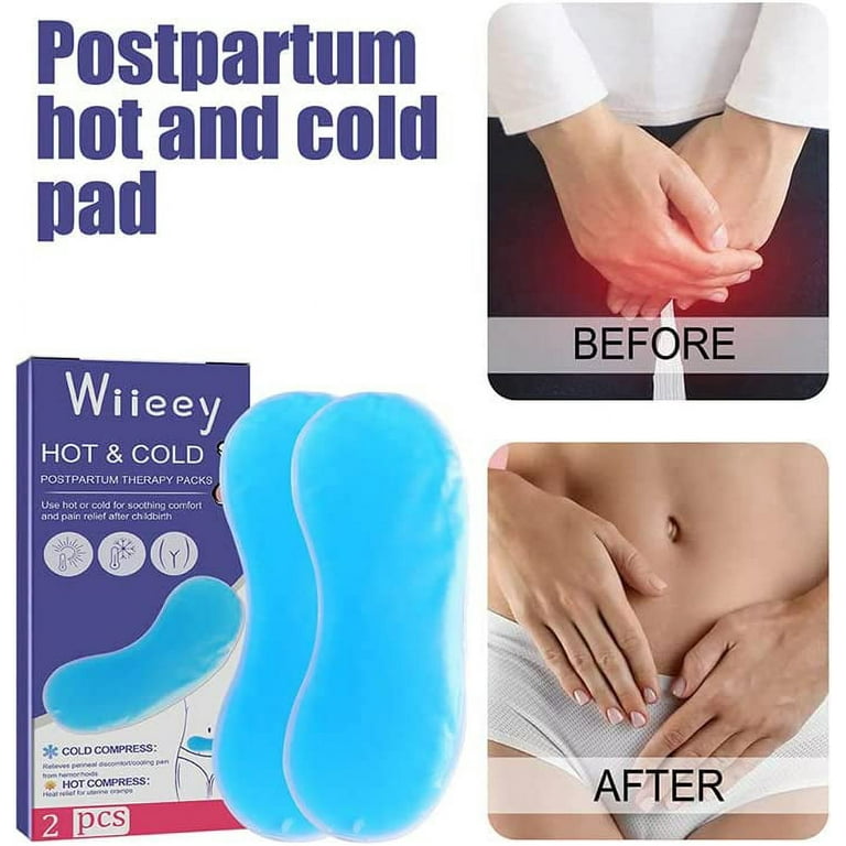 Reusable Perineal Cooling Pad for Postpartum & Hemorrhoid Pain Relief, Hot  & Cold Packs for Women After Pregnancy and Delivery Gel Bead