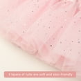 thumbnail image 4 of Stelle Toddler Girls Puff Sleeve Sequins Tutu Ballet Dress,Ballet Leotard with Sparkly Skirt Ballerina Performance Outfit Dance Dress,Ballet Pink,7-8 Years, 4 of 7