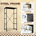 thumbnail image 4 of 4 Drawer Vertical Storage Dresser Watercolor meadow flowers chamomile buttercup with Wood Top Fabric Pull Drawers, 4 of 8