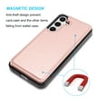 thumbnail image 4 of Tiflook Wallet Case for Galaxy S24 Plus | 2024 | 5G | Minimalist Luxury PU Leather ID Cash Credit Card Holder Slots Magnetic Closure Kickstand Folio Flip Slim Protective Cover - Rose Pink, 4 of 5