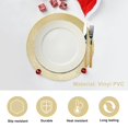 thumbnail image 3 of Placemats Snowkingdom Gold, set de 18 unidades, 38 cm, vinilo redondo, 3 of 7
