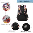 thumbnail image 4 of FORMRS Unisex School Backpack 17" Student Travel Bag with Laptop Compartment, Colorful Flowers Pattern, 4 of 7