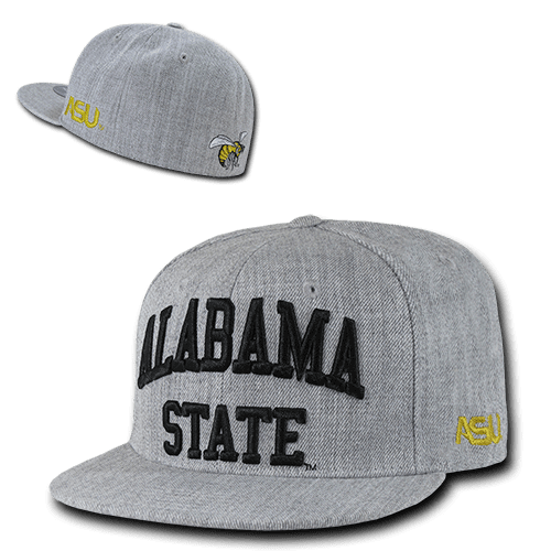ASU Hornets Alabama State University NCAA Fitted Flat Bill Baseball Cap Hat