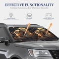 thumbnail image 4 of JUNZAN Adorable Otter Pair Hug Pattern Car Windshield Sun Shade | Reflective Sunshade | Foldable 2-Piece Sun Shield Protect Your Car | Fits Sedans, SUVs, Hatchbacks-Medium, 4 of 6