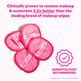 thumbnail image 3 of The Original MakeUp Eraser, Pink 3-Day Set + Bonus Makeup Eraser Reusable Cloths, 3 of 13