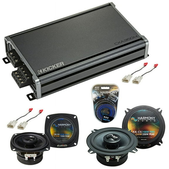 Fits Toyota Truck/4 Runner 92-95 Speaker Upgrade Harmony R4 R65 & CXA360.4 Amp