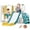 Yellow#9, variant on Outdoor Swing Sets Outsunny Metal Swing Set with Glider, Two Swing Seats and Adjustable Height, Outdoor Heavy Duty A-Frame Suitable for Playground, Backyard, Green,Swing Sets