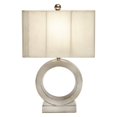 thumbnail image 1 of 24" Tall Ceramic Table Lamp with Ivory finish, White Shade, 1 of 1