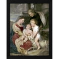 thumbnail image 2 of Peter Paul Rubens 14x18 Black Modern Wood Framed Wall Art Titled - Virgin and Child With St. Elizabeth and St. John, 2 of 6