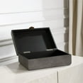thumbnail image 4 of Uttermost Lalique Decorative Storage Box in Brushed Antique Brass, 12.5", 4 of 7