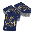 thumbnail image 2 of Inkdotpot 50 Pack Real Gold Foil Paper Tags Love Is Sweet Wedding Favor Hang Tag, 2 of 6