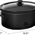 thumbnail image 4 of Slow Cooker Oval Manual Pot Food Warmer with 3 Cooking Settings, 4 of 4