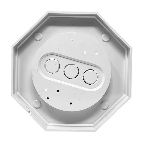 CarpNettore 8161-5 Siding Lamp Octagon Mounting Kit Siding Mount Plate Multifunction Outdoor White