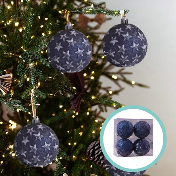 Xihbxyly Juego de Bolas Navideñas Irrompibles para Árbol de Navidad, En Azul Vibrante, Rojo y Dorado, Versátiles para Decorar Fiestas, Fáciles de Colgar, Ideales para Toda La Familia, 16 X 24 X 8 Cm.
