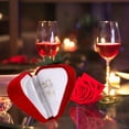 thumbnail image 4 of Boîte à Bijoux Étui de Rangement pour Bagues Étui de Rangement pour Bagues Forme de Fraise Mignonne Protecteur de Bagues Boîte à Bijoux pour Fiançailles et Mariage, 4 of 5