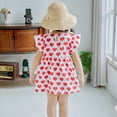 thumbnail image 4 of KYAIGUO Robe Sans Manches pour Bébé Fille Robe d'Été Décontractée Robe de Princesse Jupe à Volants 1-4T, 4 of 8