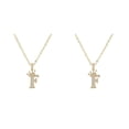 thumbnail image 4 of Sonducket Women Letter Necklace Neck Decoration Beautiful Pendants Gift Festival Alphabet Ladies Accessory Jewelry Pendant Fashion F 2Conjunto, 4 of 6