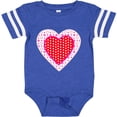 thumbnail image 3 of Inktastic Valentine Red Heart with Dots Boys or Girls Baby Bodysuit, 3 of 5