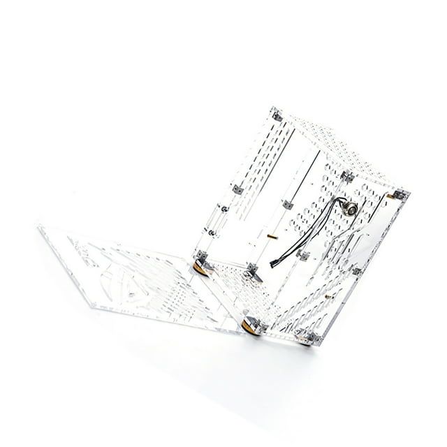 Mini ITX Case, Mini PC Case with 6 Sided Hollow, Side Transparent Door, ITX Computer Gaming Case, Small Form Factor PC Case