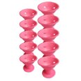 thumbnail image 2 of Guardurnaity 10 unids/set de rizador de pelo de silicona de goma , rodillos de pelo giratorios, rizador de pelo sin calor, herramienta DIY para Cuidado del cabello Rosa, 2 of 6
