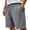 Gray, variant on Mens Casual Sweat Shorts Drawstring Summer Beach Stretch Quilted Shorts Workout Running Big and Tall Size XS-3XL Gray