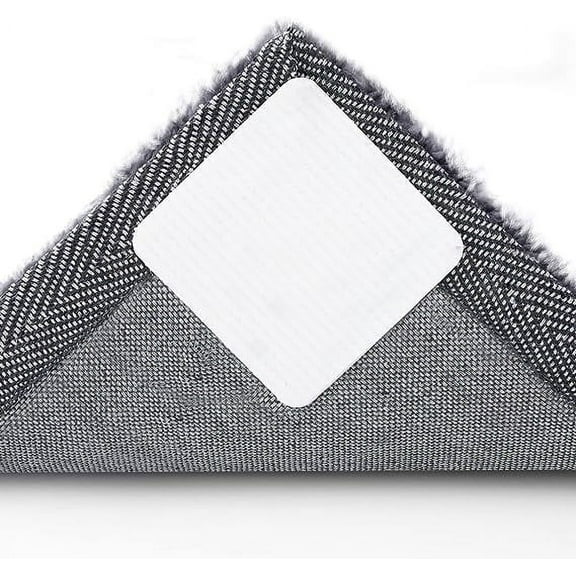 Namzi 8 PCS Vacuum Tech Rug Pad Gripper for Hardwood Floors, Washable Non Slip Rug Pads Grippers for Area Rugs, Grip Rug Corners to Prevent Sliding