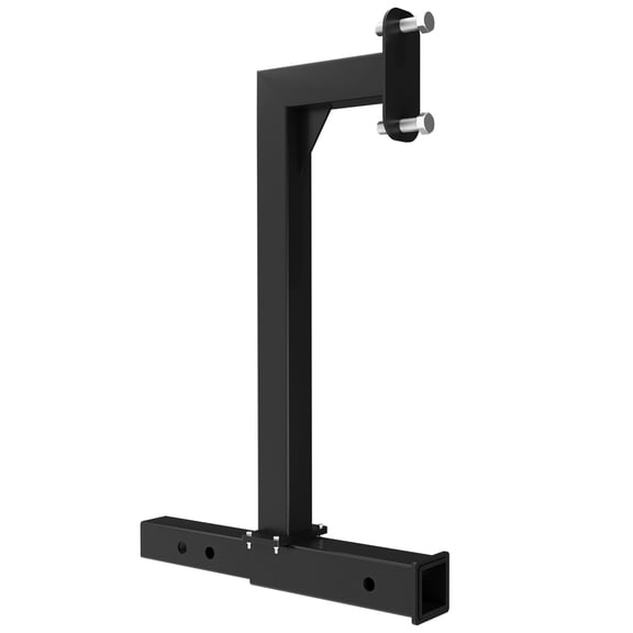 Hitch Mount Spare Tire Carrier Split Structure for Wheels with 4.5-inch Bolt Spacing, Hitch with 2 Inch Receiver RV Spare Tire Carrier Mount for Vans SUVs and Motorhomes (Black)