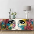 thumbnail image 2 of Idea4wall 4pcs Street Art Colorful Graffiti Hip Hop Girl Stick Wallpaper Removable Wall Murals Large Wall Stickers for Home Decoration, 48"x96", 2 of 5