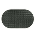 thumbnail image 3 of Garvee 3'x5' Oval Area Rug Modern Braided Print Rug Machine Washable Bedroom Rug Non Slip Non Shedding Accent Rug for Entryway, Black, 3 of 7