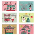 thumbnail image 2 of Juego de 6 tarjetas de felicitación navideñas con sobres adhesivos Feliz Navidad Papá Noel, 2 of 5