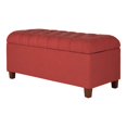 thumbnail image 1 of HomePop Ainsley Button Tufted Storage Bench, Multi, 1 of 14