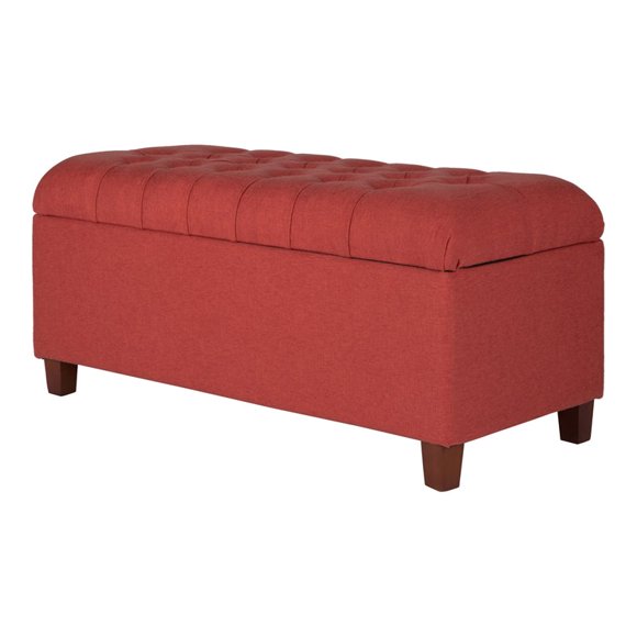 HomePop Ainsley Button Tufted Storage Bench, Multi