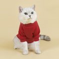 thumbnail image 3 of under 5, Winter Cute Peach Heart Pattern Dog Pet Sweater Clothes, Warm and Soft Pet Apparel Akmoler Under 25 | Cotton, Pink [New Arrival], 3 of 8
