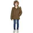 thumbnail image 5 of WenVen Big Boy's Parka Coat Winter Warm Fleece Jacket Hooded Insulated Puffer Coat Brown 8, 5 of 11