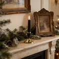 thumbnail image 6 of Metal Candleholder with Side Loop Handle, Small Handheld Holder for Taper Candles, Tabletop Dining Decor, Stand for Home Ambiance, Wedding or Dinner Party Arrangement, Durable Metal, 6 of 6