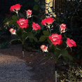 thumbnail image 4 of Luz al aire libre llevada solar de Rose artificial de la linterna solar para el jardín, 4 of 5
