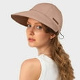 thumbnail image 3 of Hauaitttt Womens Sunshade Hat Sun Hat Outdoor Sun Shading and Sun Tongue Hat Hiking Hat for Men Womens Beach Small Floppy Hat World of Hat Beach Floppy Hats Fascinated Hat for Women Hat Natural Mud, 3 of 5