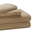 thumbnail image 2 of BNM Egyptian Cotton Bed Sheet Set, Queen, Taupe, 2 of 5
