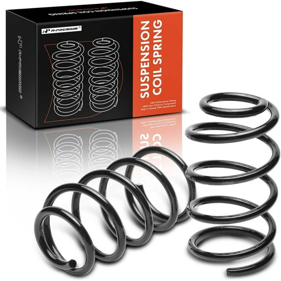 A-Premium 2Pcs Front Suspension Coil Spring Set Compatible with Mazda 3 2010 2011 2012 2013 2.3L, Turbocharged, Driver and Passenger Side, Replace# BBN534011D