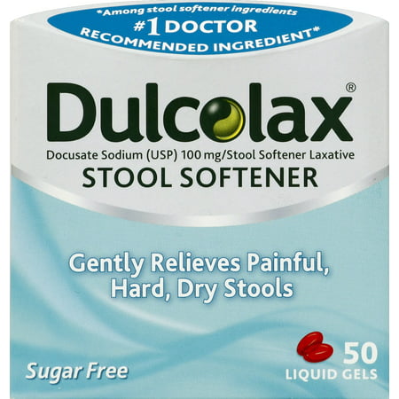 Dulcolax Stool Softener, 50ct (Best Laxative For Kids)