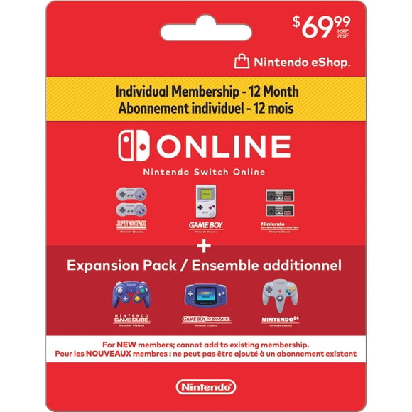 Nintendo Switch Online + Expansion Pack Individual Membership