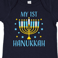 thumbnail image 4 of Inktastic My 1st Hanukkah with Menorah and Stars Boys or Girls Baby Bodysuit, 4 of 5
